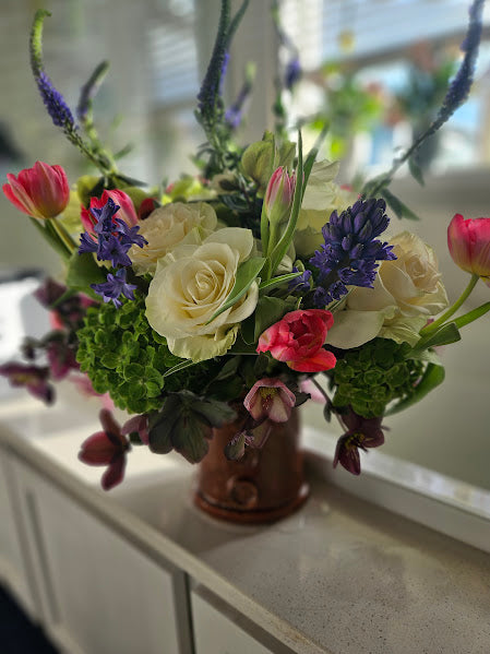 White Roses and Hellebores