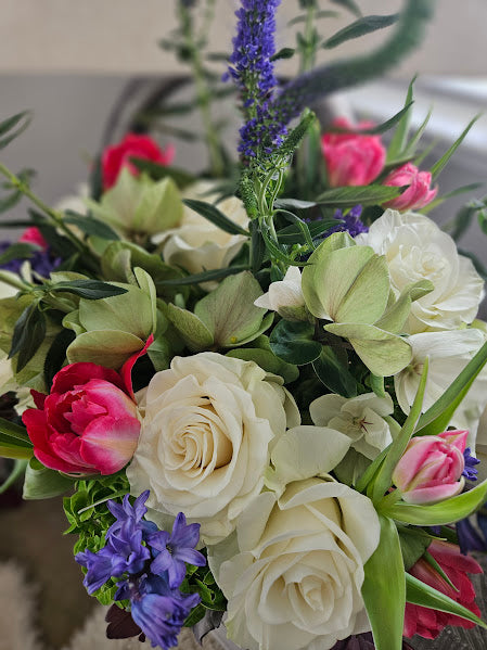 White Roses and Hellebores