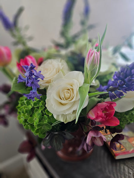 White Roses and Hellebores
