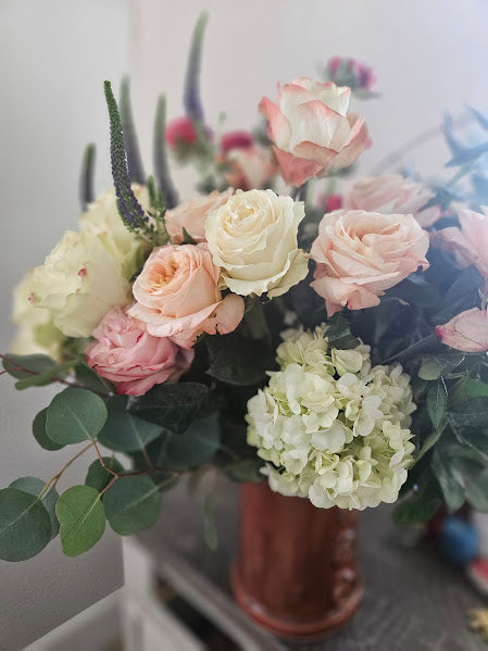 White Roses and Hellebores