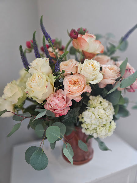 White Roses and Hellebores